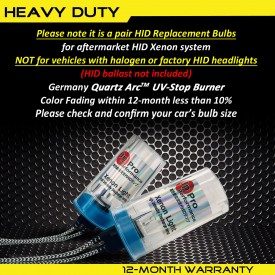 55W H8/H9/H11(they are same) Heavy Duty HID Xenon Replacement Bulbs (Pack of 2)